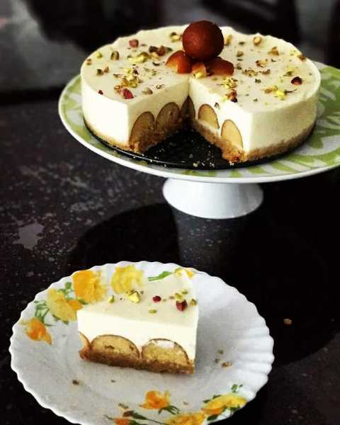 Fusion Dessert - Gulab Jamun Cheesecake ..For A Special Occasion