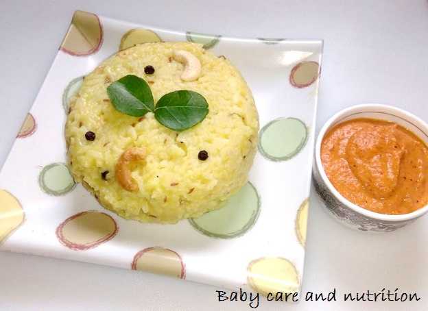 GHEE PONGAL FOR 2 YEAR OLDS