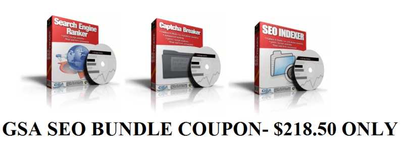 GSA SEO Bundle Coupon- $218.50 Only