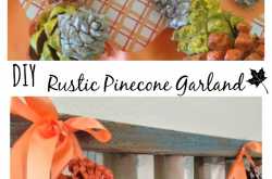 GUEST POST - Make an Easy Rustic Halloween Garland with Painted Pinecones