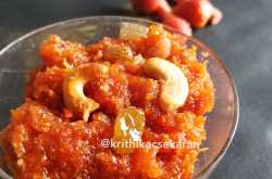 Gajar Strawberry halwa