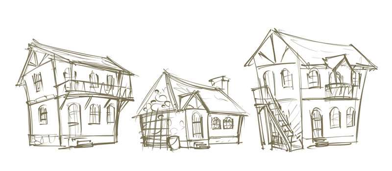 Game Element Concept Sketches