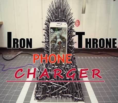 Game Of Thrones Fan Made An Awesome Iron Throne Phone Charger | Live The Tech