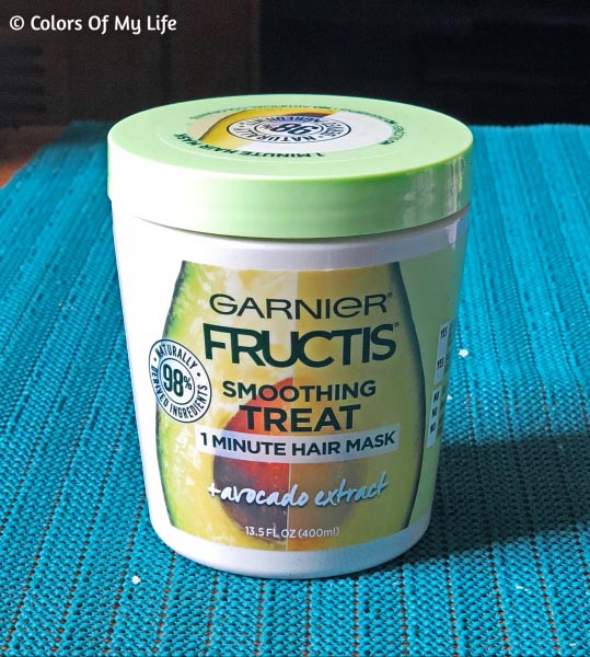 Garnier Fructis Smoothing Treat 1 Minute Hair Mask With Avocado Extract: Review - Colors Of My Life