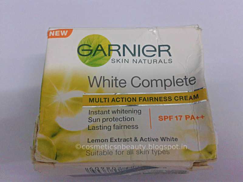 Garnier White Complete Multi-Action Fairness Cream - SPF 17 PA++ Review