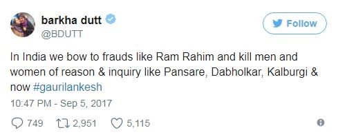 Gauri Lankesh Murder: Is This The Beginning Of An End Of Our Democracy? - KUNDAN SRIVASTAVA