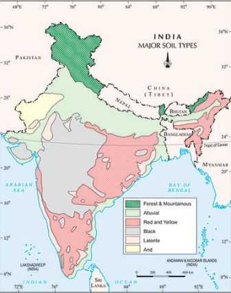 Geography GK Notes For Competitive Exams - Indian Soil Notes And MCQs