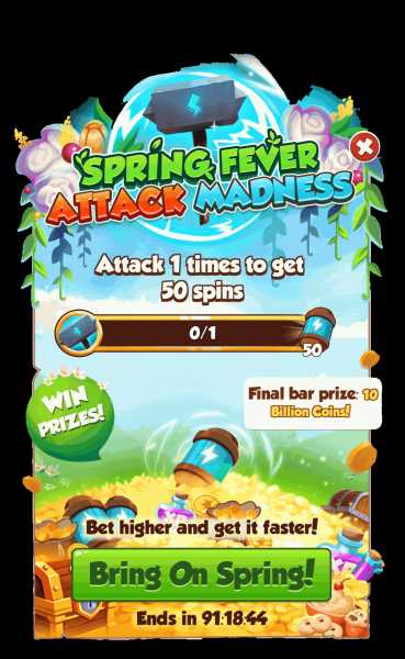 Get Free 50 Spins Instantly And Win Upto 10 Billion Coins From Spring Fever Attack Madness Event | New Prizes Added | Limited Time Event - Rezor Tricks - Coin Master Free Spin Links Of 2019