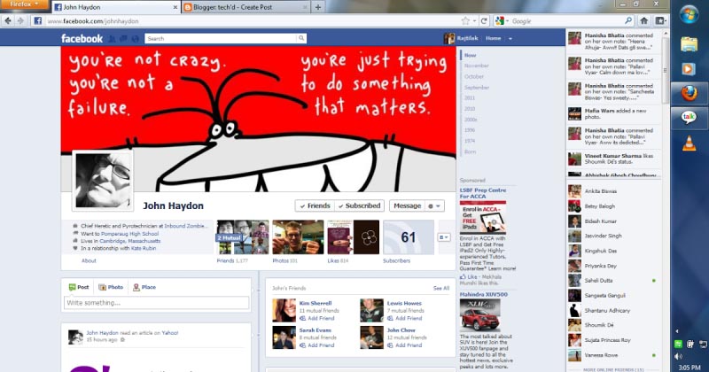 Get Your Facebook Timeline, Now!