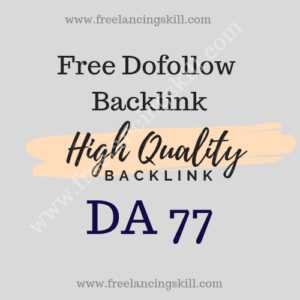 Get Free Dofollow Backlink For Your Website SEO In Hindi/Urdu - Freelancing Skill