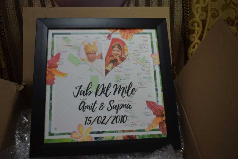 Get Your Memories Framed With Jab We Met Frame By Instamosaic