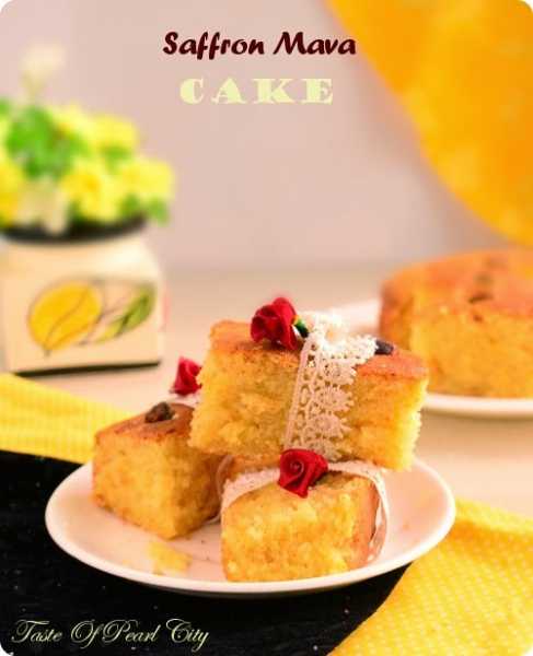 Getting Back With Saffron Mava Cake