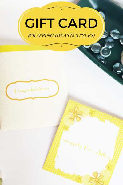 Gift Card Wrapping Ideas (with Printables)
