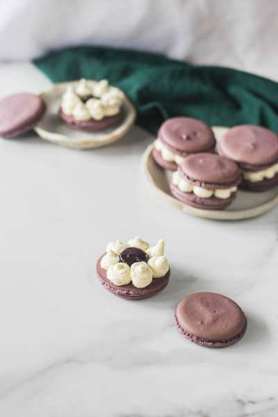 Ginger Mixed Berry Macarons - No Nuts No Seeds - The Cupcake Confession