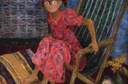 Girl in armchair