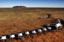 Glamping in the shadow of Ayers Rock..