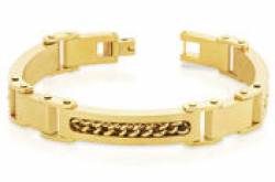 Gold bracelets for men for an unusual style match!