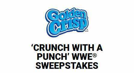 Golden Crisp Crunch With A Punch WWE Sweepstakes