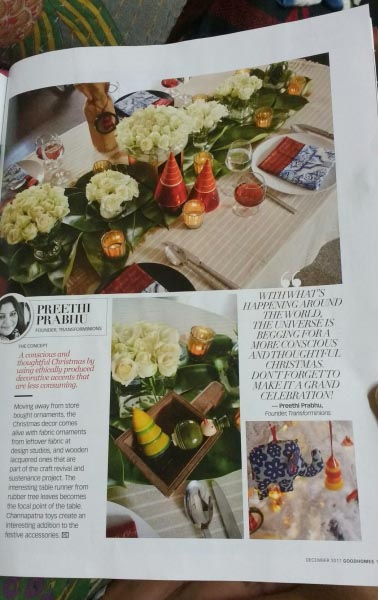 Good Homes Magazine Feature - December 2017 - Preethi Prabhu