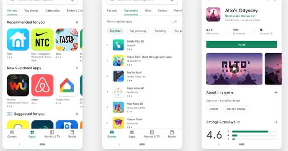 Google Memperbarui Desain Play Store Yang Lebih Bersih Dan Lebih Sederhana [Diperbarui]