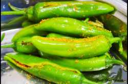 Gram Flour Stuffed Peppers Or Besan Bharwa Mirchi