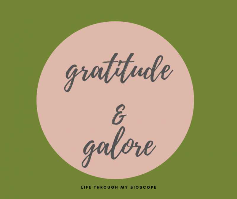 Gratitude And Galore - Life Through My Bioscope