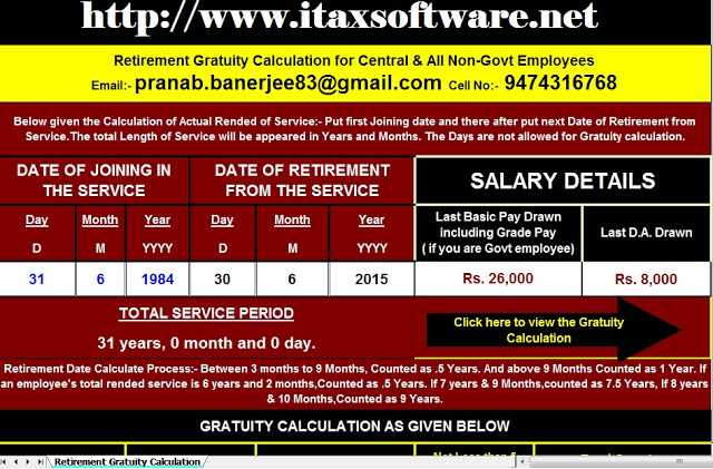 Gratuity Limit Increased To Rs. 20 Lakhs, With Gratuity Calculator With Gratuity Calculation Formula.