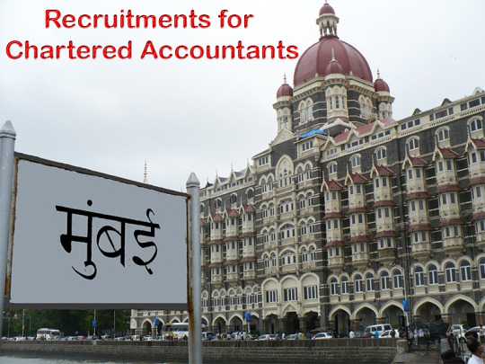 Great Job Opportunities In Mumbai For Chartered Accountants