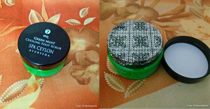 Green Mint Cooling Foot Scrub - Spa Ceylon Ayurveda Review