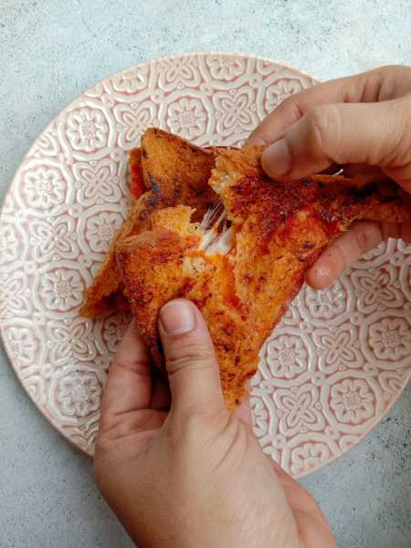 Grilled Cheese Ham Sandwich With Chilli Jam