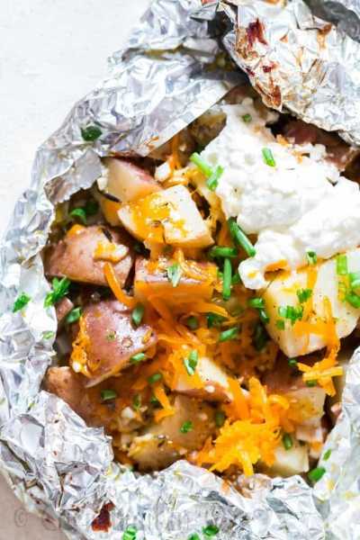 Grilled Potatoes In Foil Packets
