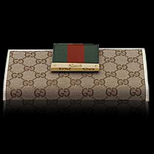 Gucci Continental Wallet Classic Stripe (Beige) | Fashion Trends And Tips