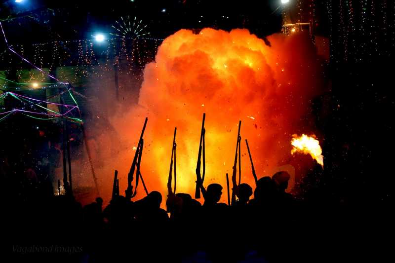 Guns And Colours At Holi Of Valour In Menar