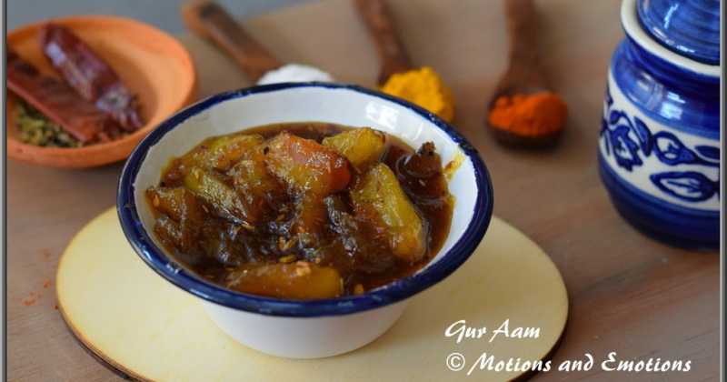 Gur Aam Or Bengali Style Sweet And Tangy Mango Pickle Recipe
