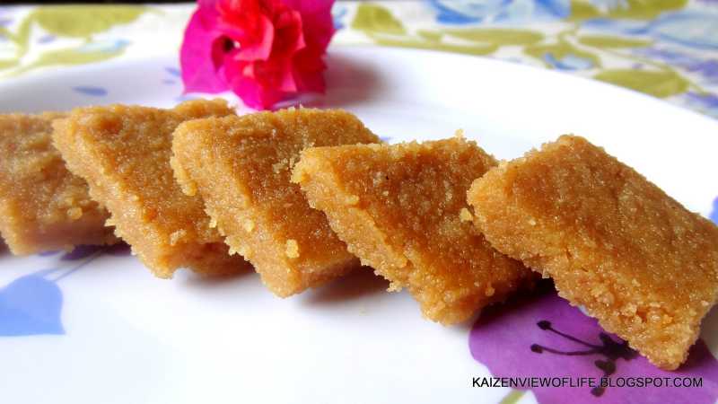 Gur Papdi / Sukhdi / Wheat Flour Burfi!