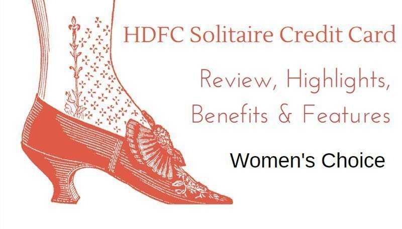 HDFC Solitaire Credit Card Review - Women
