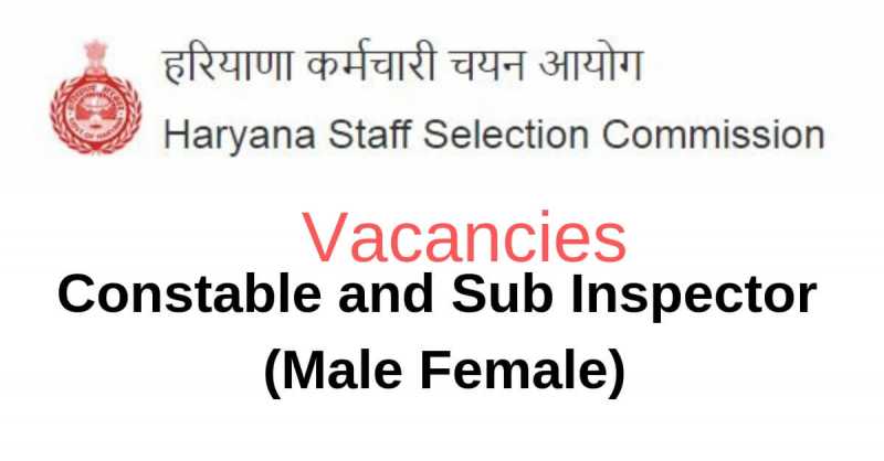 HSSC Haryana Police Recruitment 2019 Admit Card SI (Sub-Inspector) & Constable - The Darshika