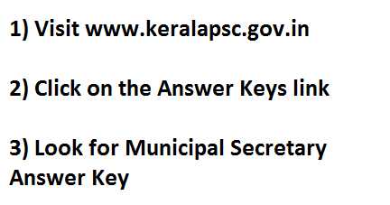 Hall Ticket Municipal Secretary Kerala PSC 2015 - Exam Date