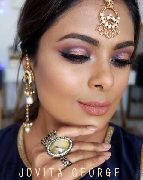 Halo Eyes Party Makeup For Brown Girls