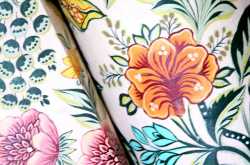 Hand painted fabric lampshade - When art meets craft