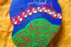 Handpainted chopra/roli-chawal stand