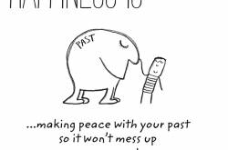 Happiness Is .. Making Peace With Your Past