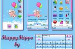 Happy Hippo Theme for S60 5th Edition Phones