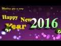 Happy New Year 2016 Video 