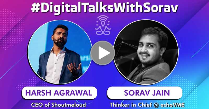 Harsh Agarwal - Top Indian Blogger On Blogging & Affiliate Strategies