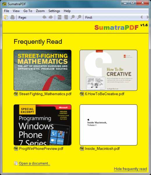 Have You Tried Sumatra PDF Reader