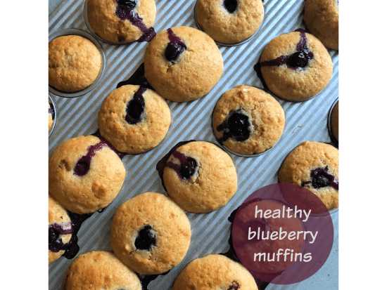 Healthy Blueberry Muffins Recipe - Step By Step - Edible Garden