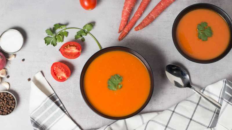 Healthy & Creamy Carrot Soup Recipe - Indian Vegetarian Recipes By Siddhi - Quick Recipes & Cooking Ideas