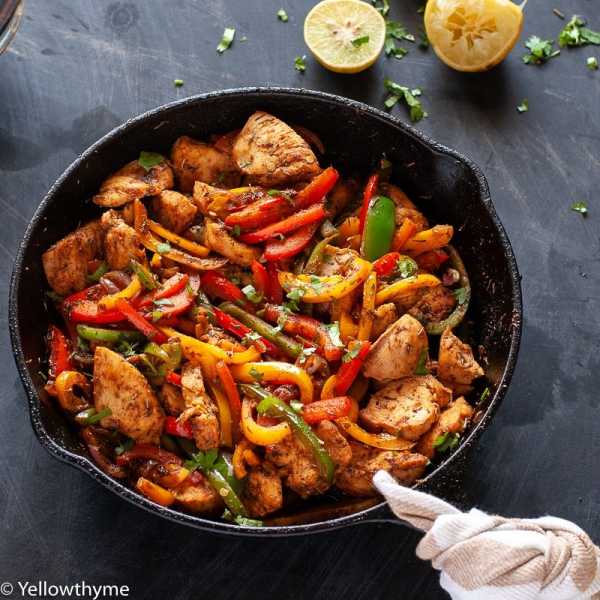 Healthy Fajita Chicken With Bell Peppers - Paleo And Whole 30 Approved