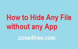Hide Videos, Images, Files In Mobile Without Any App (100% Without Any App)